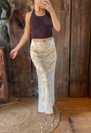 Hemp Organic Cotton Yoga Skirt / Dress - Hand Dyed