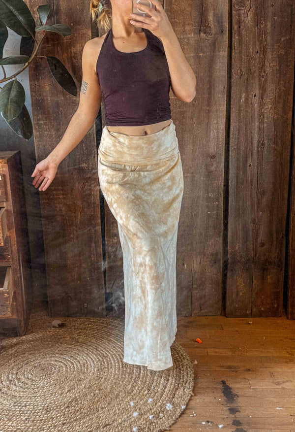 Hemp Organic Cotton Yoga Skirt / Dress - Hand Dyed