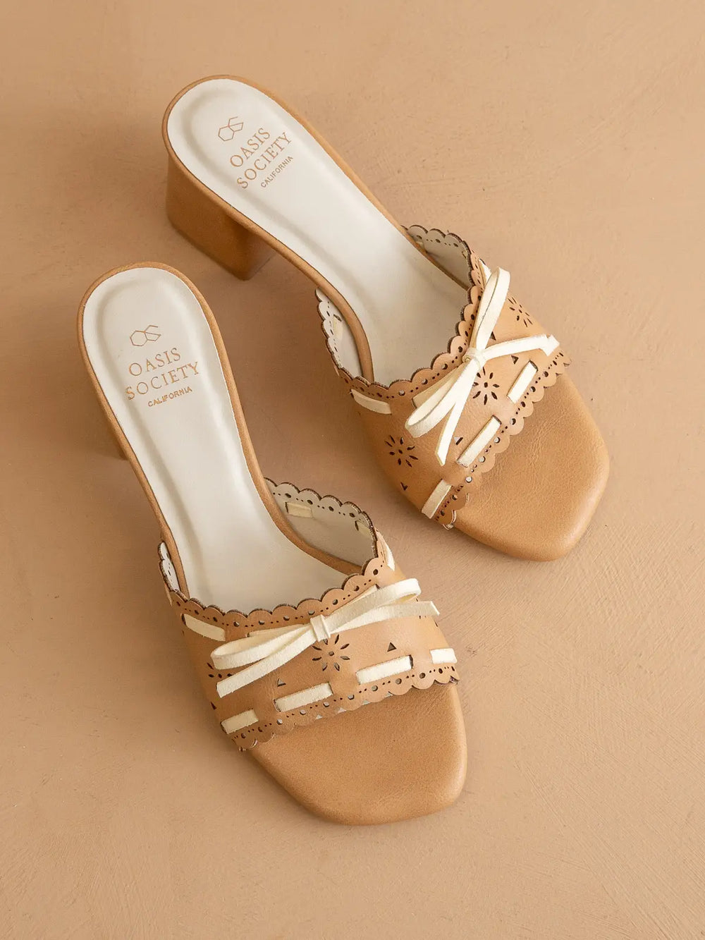 The Breda Tan | Sweet Low Heel Sandal