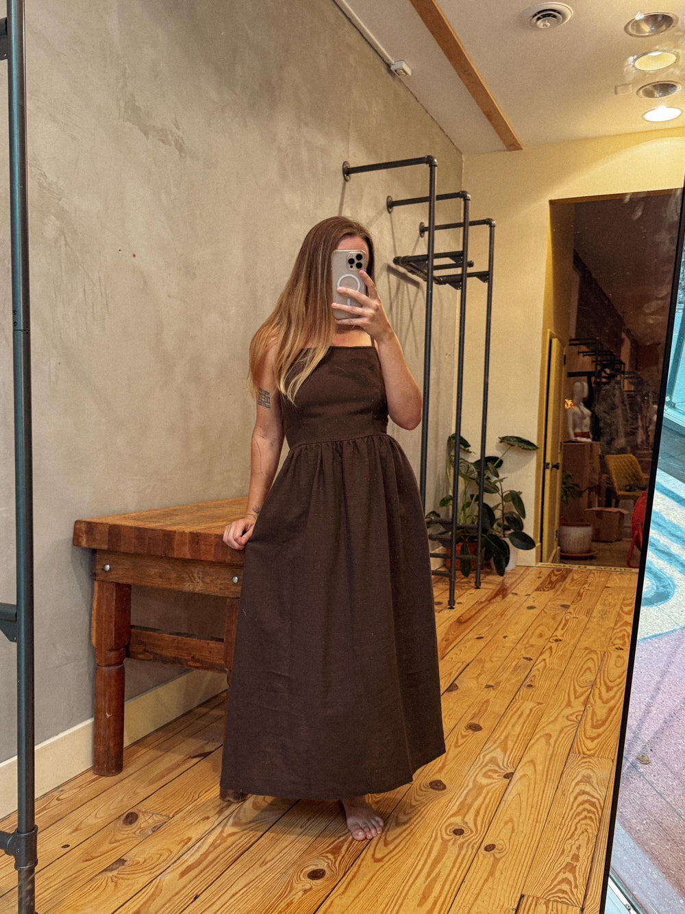 Apron Wrap Dress 100% Cotton