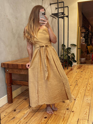 Apron Wrap Dress 100% Cotton