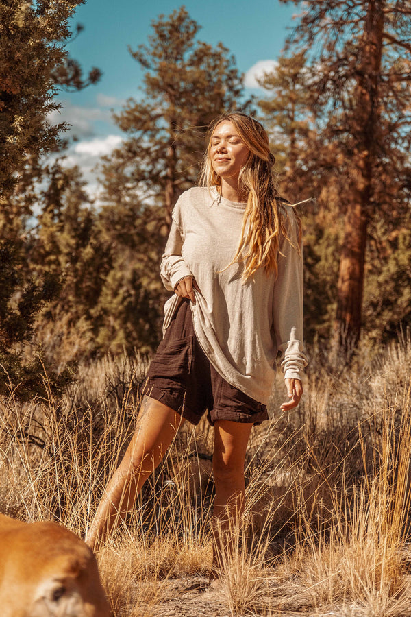 LONG SLEEVE HEMP SHIRT: Hemp Organic Cotton