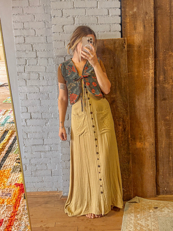 Mae Organic Cotton Velvet Vest