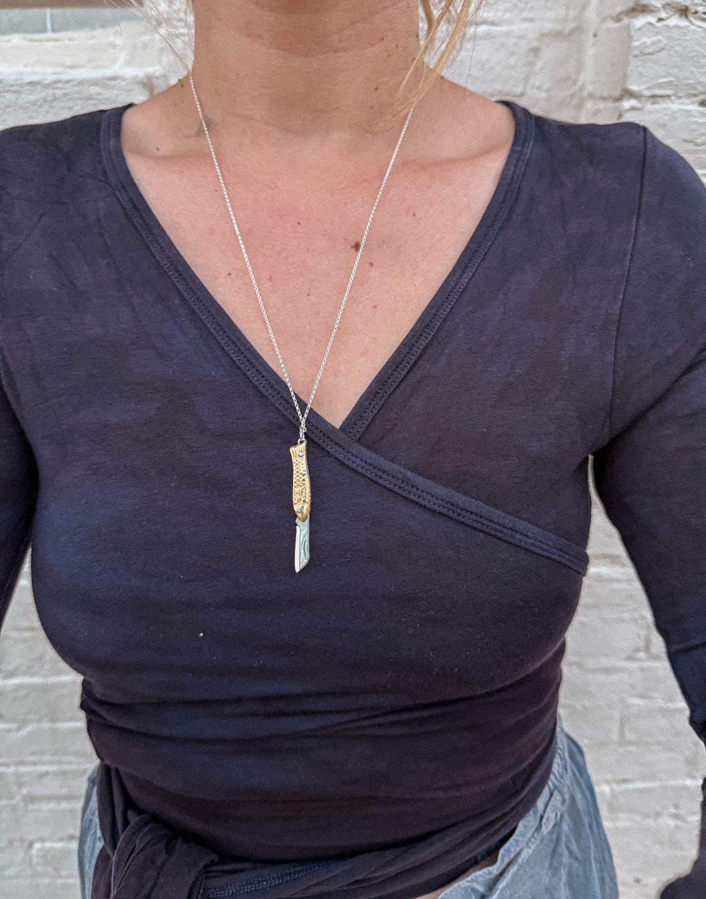 Mini Fish Pocket Knife Necklace