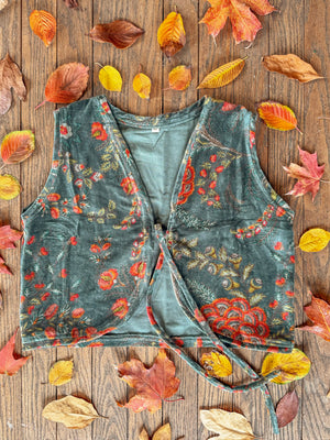 Mae Organic Cotton Velvet Vest