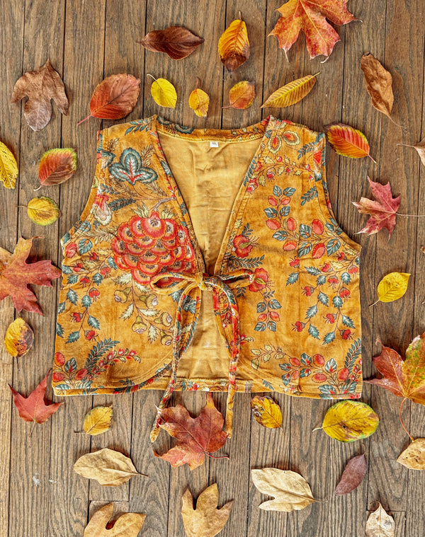 Mae Organic Cotton Velvet Vest