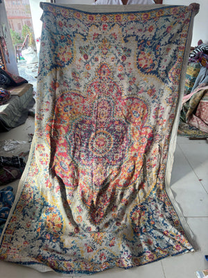 Persian Rug Kantha Cardigan - CMY Mandala