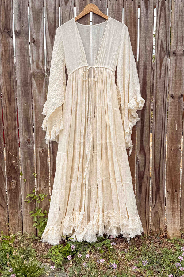 Sunwashed Raw Organic Cotton Kimono