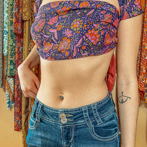 Multi-Way Silk Bandeau Wrap Top / Headband