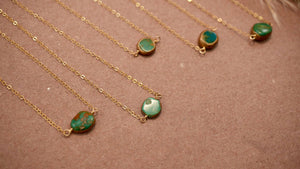 Natural Turquoise Necklace | 14K Gold Filled