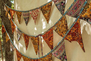 Recycled Silk Boho Flags