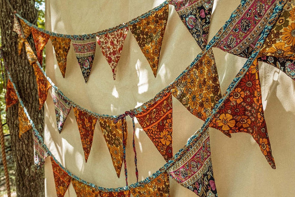Recycled Silk Boho Flags