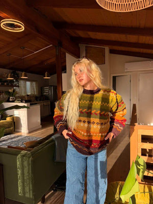 Otto Hand-Knitted Wool Earthy Sweater