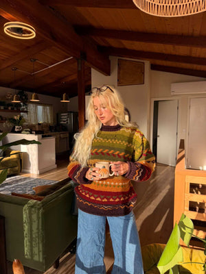 Otto Hand-Knitted Wool Earthy Sweater