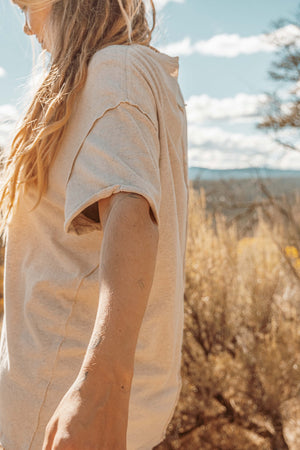 SHORT SLEEVE HEMP TEE: Hemp Organic Cotton
