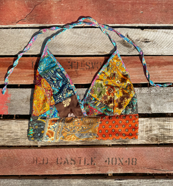 Recycled Patchwork Bralette