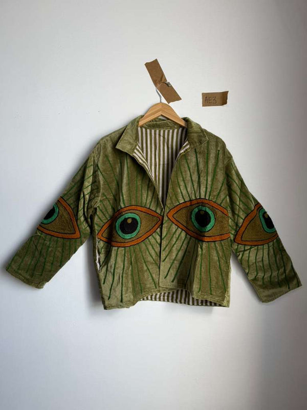 Awakened Eye Velvet Reversible Jacket