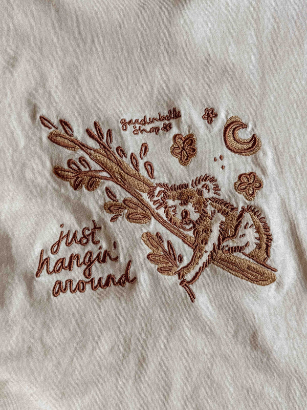 Just Hangin Koala Embroidered Tee
