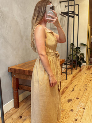 Apron Wrap Dress 100% Cotton