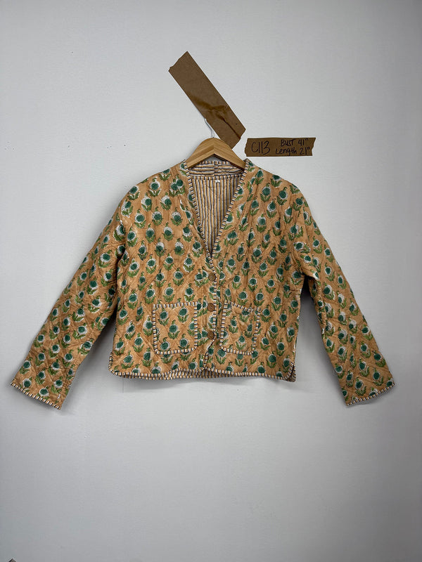 Matilda Cropped Kantha Cardigan