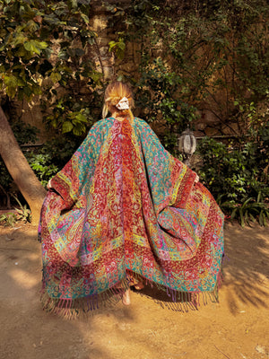 Abundancy Wool Reversible Kimono Jacket