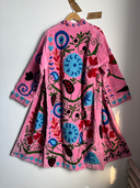 Reversible Pipa Long Embroidered Velvet Jacket