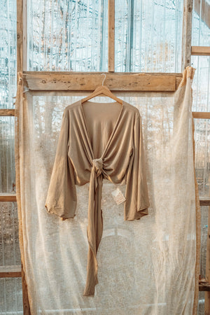 EcoVero Bell Sleeve Wrap Top