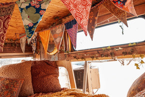 Recycled Silk Boho Flags