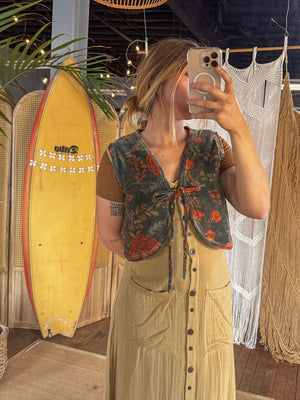 Mae Organic Cotton Velvet Vest