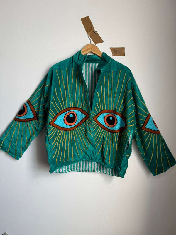 Awakened Eye Velvet Reversible Jacket