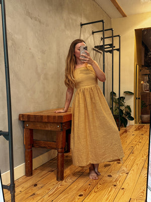 Apron Wrap Dress 100% Cotton