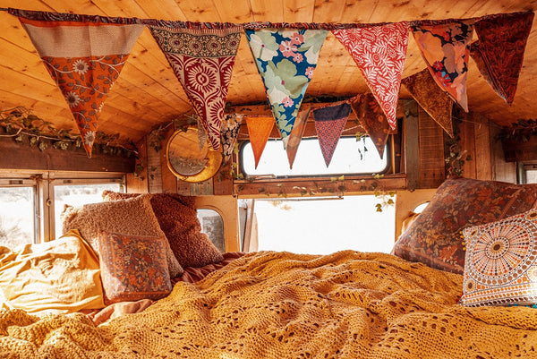 Recycled Silk Boho Flags