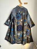 Reversible Pipa Long Embroidered Velvet Jacket