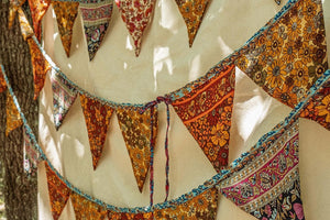 Recycled Silk Boho Flags