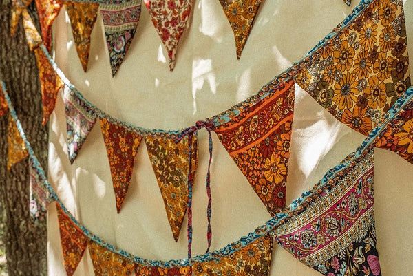 Recycled Silk Boho Flags