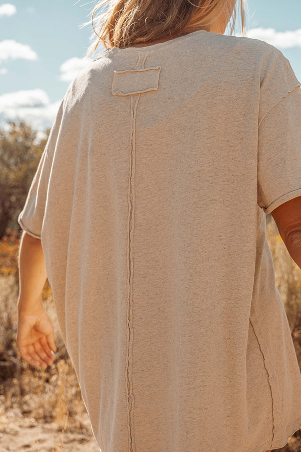 SHORT SLEEVE HEMP TEE: Hemp Organic Cotton