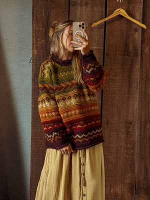 Otto Hand-Knitted Wool Earthy Sweater