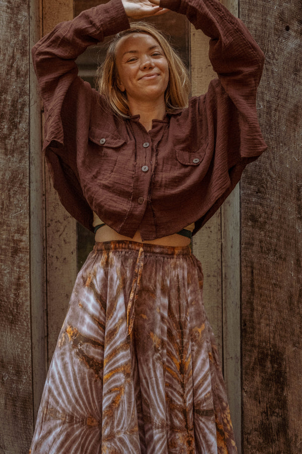 Organic Cotton Bamboo Crop Shacket