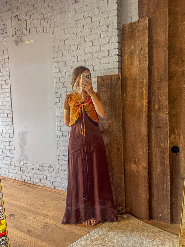 Mae Organic Cotton Velvet Vest