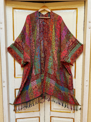 Abundancy Wool Reversible Kimono Jacket
