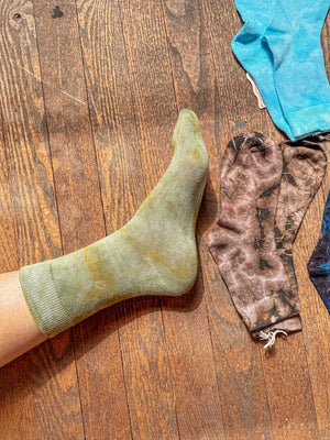 Bamboo Cotton Hand Dyed Socks