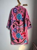 Reversible Pipa Long Embroidered Velvet Jacket