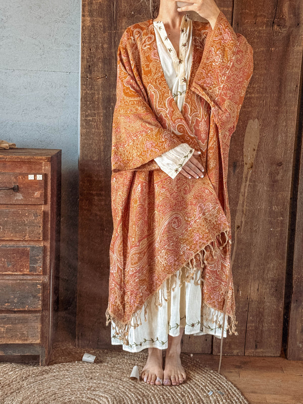 Abundancy Wool Reversible Kimono Jacket