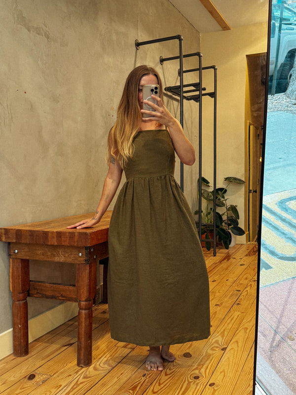 Apron Wrap Dress 100% Cotton