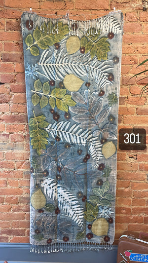Earth Print Throw Tapestry Scarf