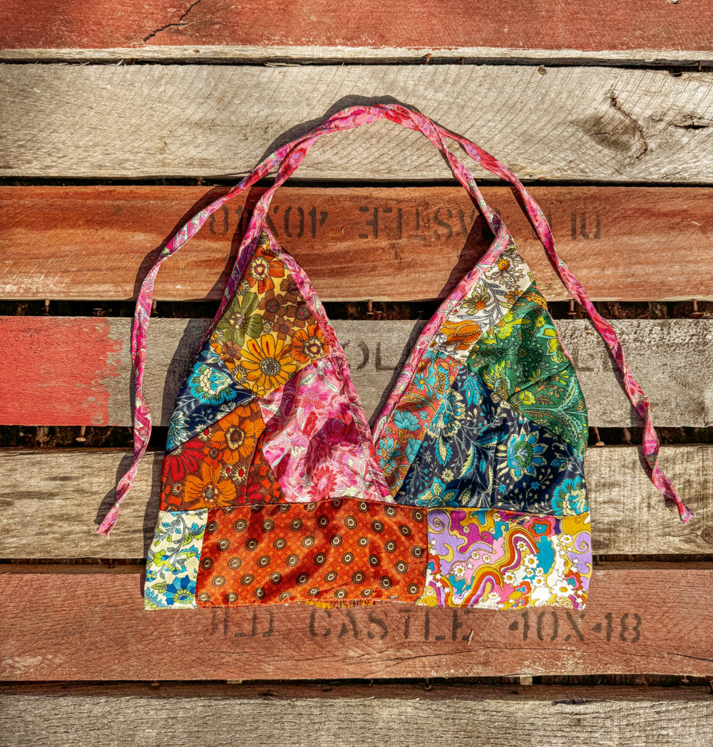 Recycled Patchwork Bralette