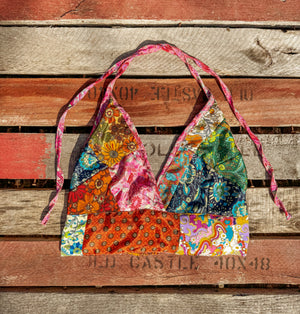 Recycled Patchwork Bralette