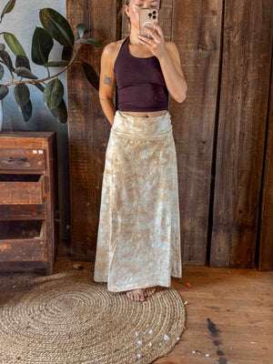 Hemp Organic Cotton Yoga Skirt / Dress - Hand Dyed