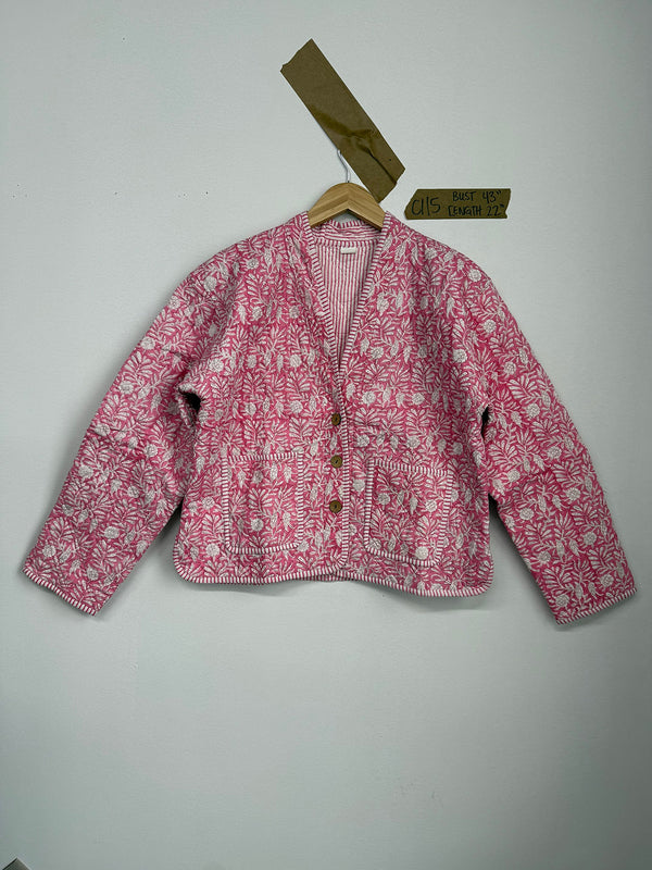Matilda Cropped Kantha Cardigan