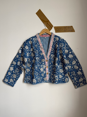 Matilda Cropped Kantha Cardigan